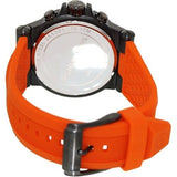 Michael Kors Dylan Chronograph Grey Dial Orange Rubber Strap Watch for Men - MK8296 Authentic Buy Shop Now