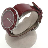 Marc Jacobs Amy Red Dial Burgundy Leather Strap Watch for Women - MBM1162 Authentic Buy Shop Now