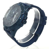 Guess Frontier Crystals Blue Dial Blue Silicon Strap Watch For Men - W1132G4 Authentic Buy Shop Now