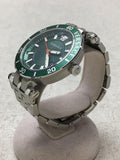 Versace Greca Sport Quartz Green Dial Silver Steel Strap Watch For Men - VEZ300421 Authentic Buy Shop Now