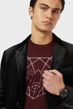 Emporio Armani Aviator Chronograph Black Dial Black Mesh Bracelet Watch For Men - AR11264 Authentic Buy Shop Now