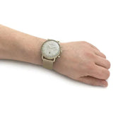 Emporio Armani Aviator Chronograph Quartz Beige Dial Gold Mesh Bracelet Watch For Men - AR11315 Authentic Buy Shop Now