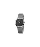 Calvin Klein Minimal Grey Dial Silver Mesh Bracelet Watch for Women - K3M2212X Authentic Buy Shop Now