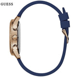 Guess Marina Multifunction White Dial Blue Rubber Strap Watch for Women - W1025L4 Authentic Buy Shop Now