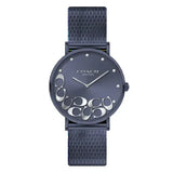 Coach Perry Blue Dial Blue Mesh Bracelet Watch for Women - 14503824 Authentic Buy Shop Now