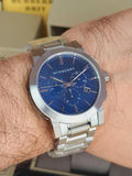 Burberry The City Blue Dial Silver Steel Strap Watch for Men - BU9363 Authentic Buy Shop Now