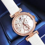 Swarovski Era Journey Silver Dial White Leather Strap Watch for Women - 5295369 Authentic Buy Shop Now