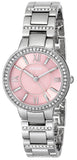 Fossil Virginia Pink Dial Silver Steel Strap Watch for Women - ES3504 Authentic Buy Shop Now