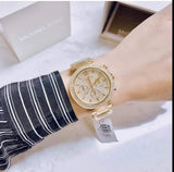 Michael Kors Parker Gold Dial Gold Steel Strap Watch for Women - MK5856 Authentic Buy Shop Now
