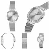 Guess Tapestry Diamonds Silver Dial Silver Mesh Bracelet Watch for Women - GW0354L1 Authentic Buy Shop Now