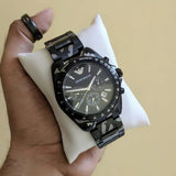 Emporio Armani Sportivo Quartz Black Dial Black Steel Strap Watch For Men - AR11027 Authentic Buy Shop Now