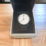 Emporio Armani Luigi White Dial Black Mesh Bracelet Watch For Men - AR11046 Authentic Buy Shop Now