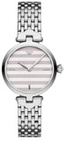 Emporio Armani Arianna Analog White Dial Silver Steel Strap Watch For Women - AR11195 Authentic Buy Shop Now