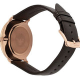Emporio Armani Modern Slim Analog Silver Dial Brown Leather Strap Watch For Men - AR11163 Authentic Buy Shop Now