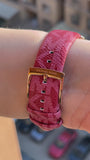 Michael Kors Runway Three-Hand Quartz Red Dial Red Leather Strap Watch For Women - MK7179 Authentic Buy Shop Now