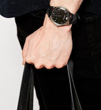 Emporio Armani Classic Quartz Black Dial Black Leather Strap Watch For Men - AR1865 Authentic Buy Shop Now