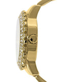 Guess Dazzler Diamonds Silver Dial Gold Steel Strap Watch for Women - W0335L2 Authentic Buy Shop Now