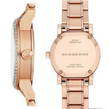 Burberry The City Diamonds Rose Dial Rose Gold Steel Strap Watch for Women - BU9225 Authentic Buy Shop Now