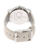 Calvin Klein City White Dial White Leather Strap Watch for Women - K2G231XH Authentic Buy Shop Now
