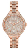 Michael Kors Crystals Pavé Rose Gold Dial Rose Gold Steel Strap Watch for Women - MK3799 Authentic Buy Shop Now