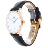 Daniel Wellington Classic Sheffield White Dial Black Leather Strap Watch For Men - DW00100084 Authentic Buy Shop Now