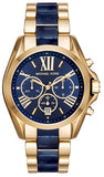 Michael Kors Bradshaw Navy Blue Dial Two Tone Steel Strap Watch for Women - MK6268 Authentic Buy Shop Now