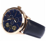 Fossil Flynn Mechanical Blue Dial Blue Leather Strap Watch for Men - BQ2219 Authentic Buy Shop Now