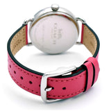 Coach Delancey White Dial Red Leather Strap Watch for Women - 14502879 Authentic Buy Shop Now