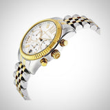 Michael Kors Lexington Silver Dial Two Tone Steel Strap Watch for Women - MK5955 Authentic Buy Shop Now