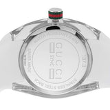 Gucci Sync Quartz White Dial White Rubber Strap Unisex Watch - YA137302 Authentic Buy Shop Now