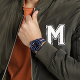Lacoste 12.12 Blue Dial Two Tone Silicon Strap Watch for Men - 2011070 Authentic Buy Shop Now