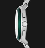 Fossil Everett Chronograph Green Dial Silver Steel Strap Watch for Men - FS5964 Authentic Buy Shop Now