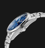 Tag Heuer Carrera Twin Time Blue Dial Silver Steel Strap Watch for Men - WBN201A.BA0640 Authentic Buy Shop Now