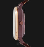 Fossil Vintage Muse Automatic Skeleton Maroon Dial Maroon Leather Strap Watch for Women - ME3137 Authentic Buy Shop Now