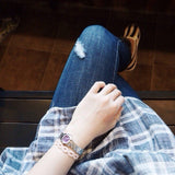 Marc Jacobs Amy Purple Dial Silver Steel Strap Watch for Women - MBM3228 Authentic Buy Shop Now
