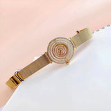 Guess Dream Quartz Gold Dial Gold Mesh Strap Watch For Women - GW0550L2 Authentic Buy Shop Now