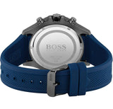 Hugo Boss Globetrotter Blue Dial Blue Silicone Strap Watch for Men - 1513821 Authentic Buy Shop Now