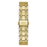 Guess Crystalline Diamonds Gold Dial Gold Steel Strap Watch for Women - GW0114L2 Authentic Buy Shop Now
