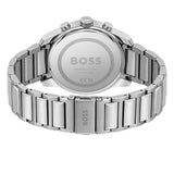 Hugo Boss Trace Chronograph Quartz Blue Dial Silver Steel Strap Watch For Men - 1514007 Authentic Buy Shop Now