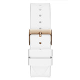 Guess Venus Diamonds White Dial White Rubber Strap Watch for Women - GW0118L4 Authentic Buy Shop Now