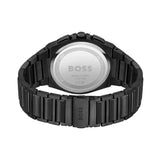 Hugo Boss Steer Analog Black Dial Black Steel Strap Watch For Men - 1514068 Authentic Buy Shop Now