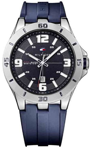 Tommy Hilfiger Drew Black Dial Black Rubber Strap Watch for Men - 1791062 Authentic Buy Shop Now