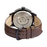Fossil Townsman Automatic Black Dial Brown Leather Strap Watch for Men - ME3155 Authentic Buy Shop Now