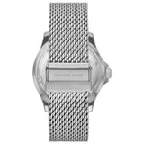 Michael Kors Everest Quartz Blue Dial Silver Mesh Bracelet Watch For Men - MK9082 Authentic Buy Shop Now