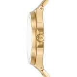 Michael Kors Lennox Three-Hand Gold Dial Gold Mesh Bracelet Watch For Women - MK7335 Authentic Buy Shop Now