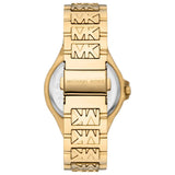 Michael Kors Lennox Three-Hand Gold Dial Gold Steel Strap Watch For Women - MK7339 Authentic Buy Shop Now