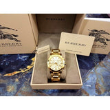 Burberry The City Gold Dial Gold Steel Strap Watch for Women - BU9753 Authentic Buy Shop Now