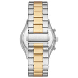 Michael Kors Slim Runway Chronograph White Dial Two Tone Steel Strap Watch For Women - MK8986 Authentic Buy Shop Now
