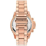 Michael Kors Everest Chronograph Black Dial Rose Gold Steel Strap Watch for Women - MK6972 Authentic Buy Shop Now