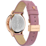 Versace Virtus Quartz Grey Dial Pink Leather Strap Watch for Women - VEHC00319 Authentic Buy Shop Now